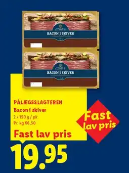 Lidl Bacon i skiver tilbud