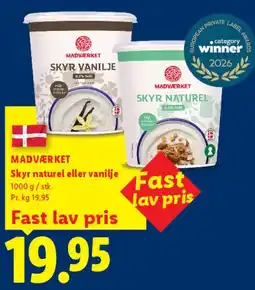 Lidl Skyr naturel eller vanilje tilbud