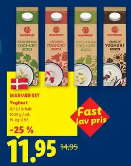 Lidl Madværket Yoghurt (kartoner) tilbud