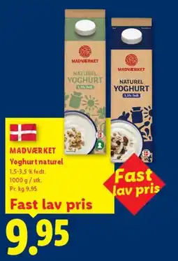 Lidl Yoghurt naturel tilbud