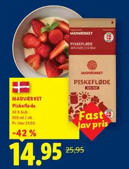Lidl Piskefløde tilbud