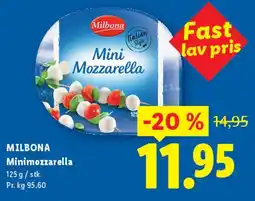 Lidl Mini Mozzarella tilbud