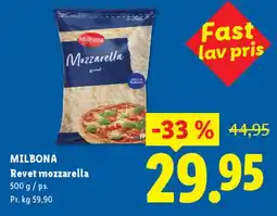 Lidl Revet mozzarella tilbud