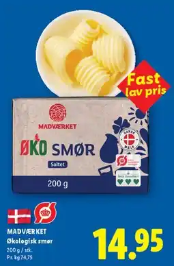 Lidl Madværket Øko Smør (saltet) tilbud