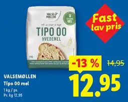 Lidl Valsø Møllen Tipo 00 hvedemel tilbud