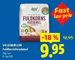 Lidl Valsø Møllen Fuldkornshvedemel tilbud