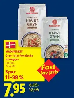 Lidl Grov- eller finvalsede havregryn tilbud