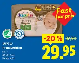 Lidl LUPILU Premium bleer tilbud