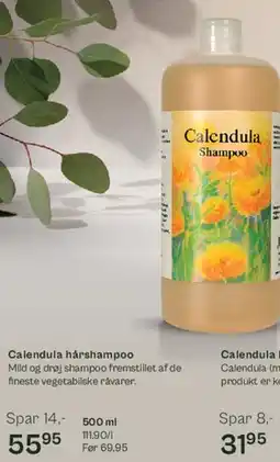 Helsam Calendula hårshampoo tilbud