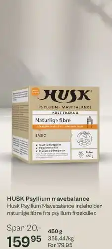 Helsam HUSK Psyllium Mavebalance tilbud