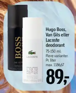 Føtex Deodorant - Hugo Boss, Van Gils eller Lacoste tilbud