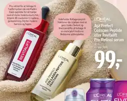 Føtex L'Oréal Age Perfect Collagen Peptide / Revitalift Pro-Retinol serum tilbud