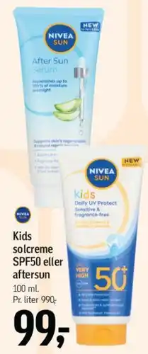 Føtex NIVEA SUN Kids solcreme / Aftersun tilbud