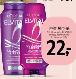 Føtex L'Oréal Elvital hårpleje tilbud