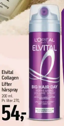 Føtex Elvital Collagen Lifter hairspray tilbud
