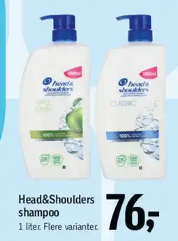 Føtex Head&Shoulders shampoo (1 liter) tilbud