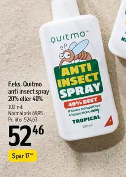 Føtex Quitmo Anti Insect Spray tilbud