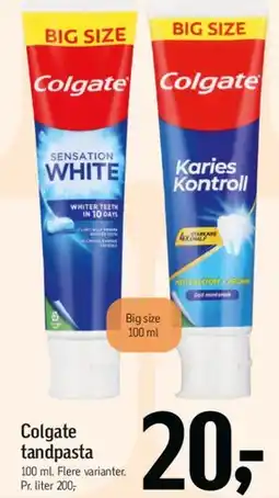 Føtex Colgate tandpasta (Big size) tilbud