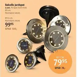 Kop & Kande Solcelle jordspot tilbud
