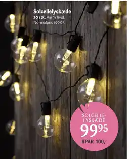 Kop & Kande Solcellelyskæde tilbud