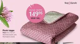 Kop & Kande Picnic tæppe Flora tilbud