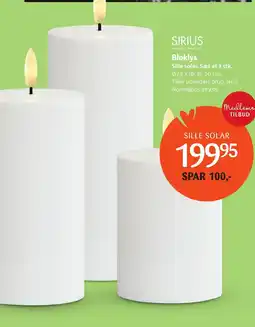 Kop & Kande Bloklys Sille solar tilbud