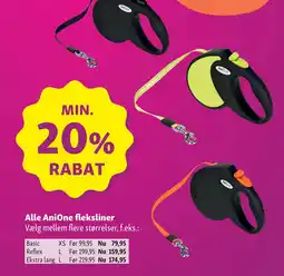 Maxi Zoo Alle anione fleksliner tilbud