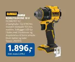 Davidsen Boremaskine 18 v DCD803NT-XJ tilbud