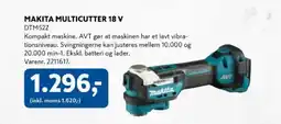 Davidsen Makita multicutter 18 V DTM52Z tilbud