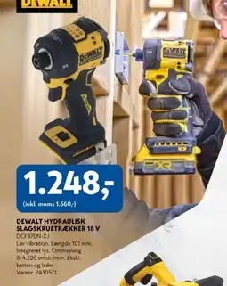 Davidsen DEWALT Hydraulisk slagskruetrækker 18 v tilbud