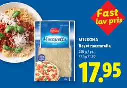 Lidl Revet mozzarella tilbud