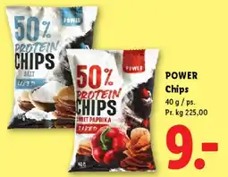 Lidl Power Chips (50% protein chips) tilbud