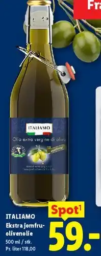 Lidl Italiamo Ekstra jomfru olivenolie tilbud
