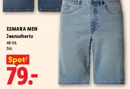 Lidl ESMARA MEN Jeansshorts (pris/etiket) tilbud