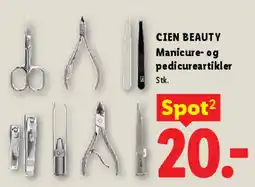 Lidl CIEN BEAUTY Manicure- og pedicureartikler tilbud