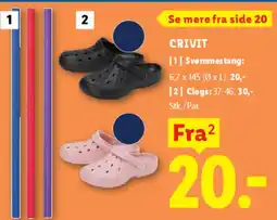 Lidl CRIVIT sko / clogs tilbud