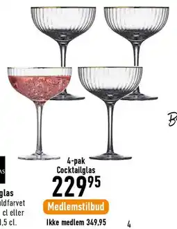 Imerco Palermo glas / Cocktailglas (4-pak) tilbud
