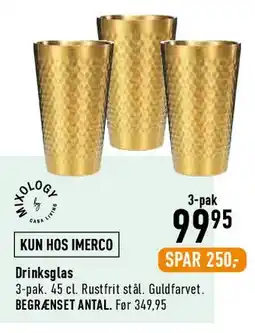 Imerco Drinksglas (3-pak) tilbud