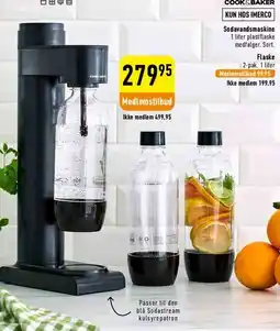 Imerco SodaStream sodavandsmaskine (sort) tilbud