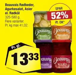 Calle Beauvais Rødbeder, Agurkesalat, Asier el. Rødkål tilbud