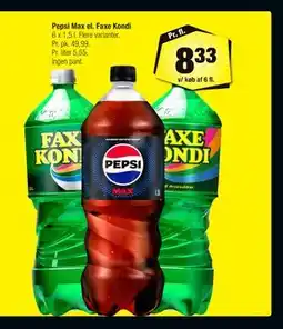 Calle Pepsi Max el. Faxe Kondi tilbud