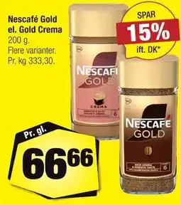 Calle Nescafé Gold el. Gold Crema tilbud