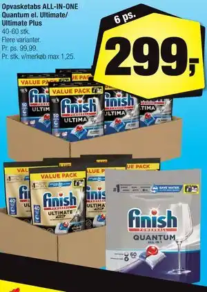 Calle Opvasketabs ALL-IN-ONE Quantum el. Ultimate/ Ultimate Plus tilbud