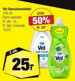 Calle Vel Opvaskemiddel tilbud