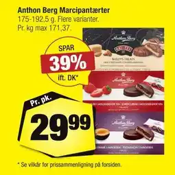 Calle Anthon Berg Marcipantærter tilbud