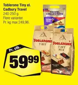 Calle Toblerone Tiny el. Cadbury Travel tilbud