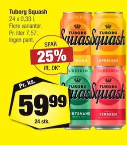 Calle Tuborg Squash tilbud