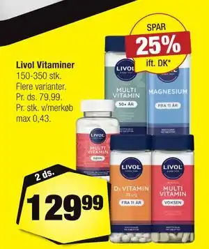Calle Livol Vitaminer tilbud