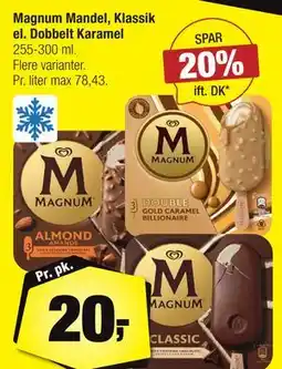 Calle Magnum Mandel, Klassik el. Dobbelt Karamel tilbud