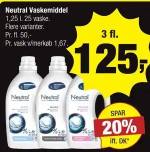 Calle Neutral Vaskemiddel tilbud